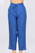 Cambric Cotton Pants In Prussian Blue